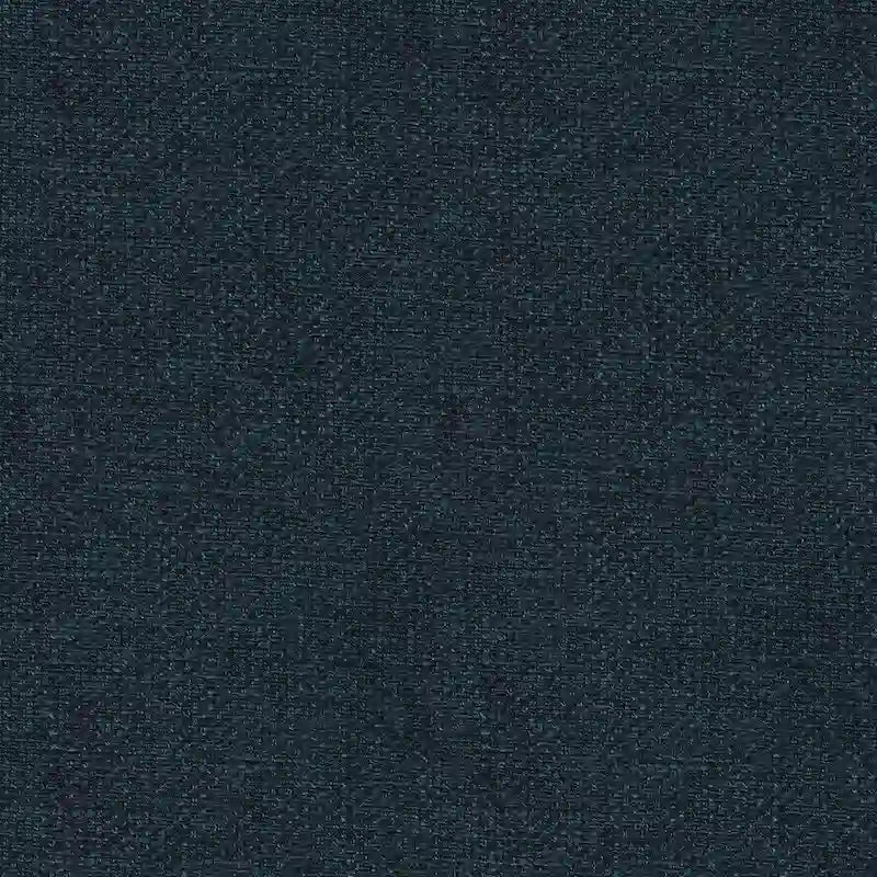 Fauteuil d'appoint bleu marine en tissu texturé épais, avec pieds finition bois flotté - style moderne du milieu du siècle