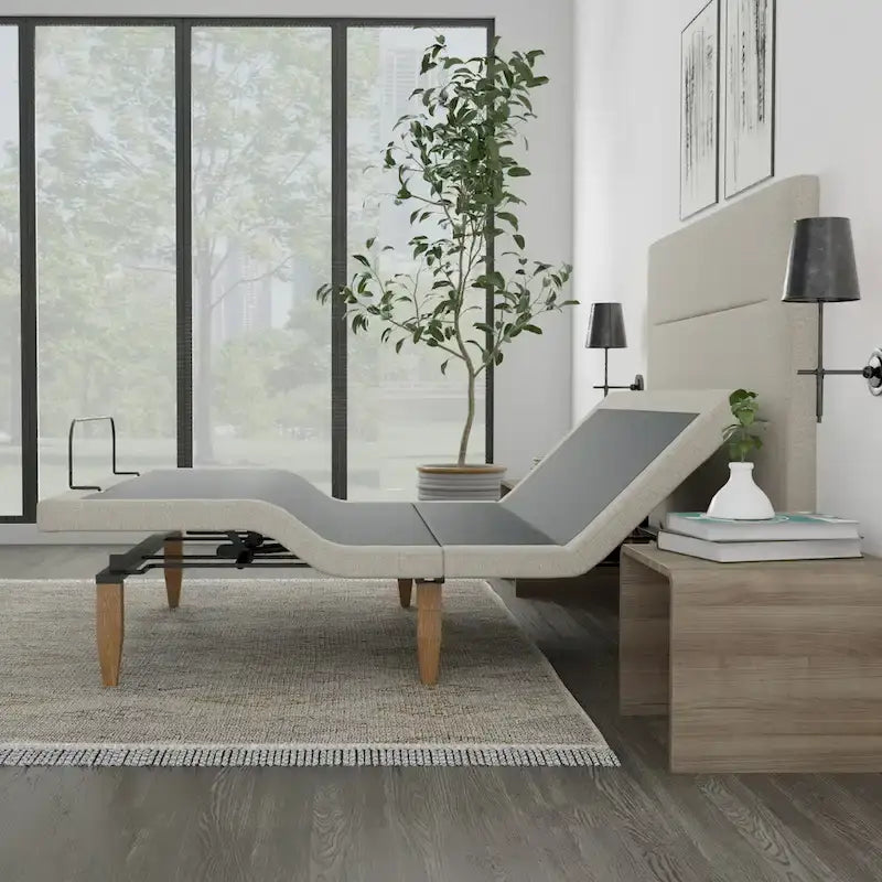 Adjustable Bed Base with Headboard, Zero Gravity & Under-Bed Lighting