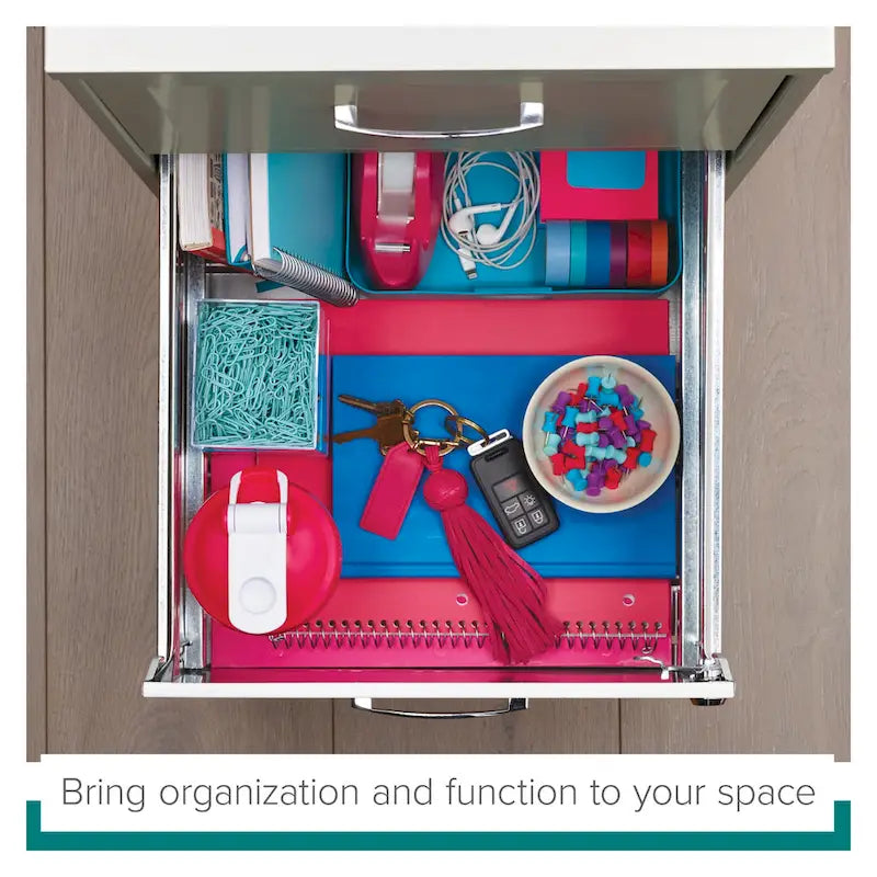 2-Drawer Mobile File Cabinet with Lock, Fits Under Desk