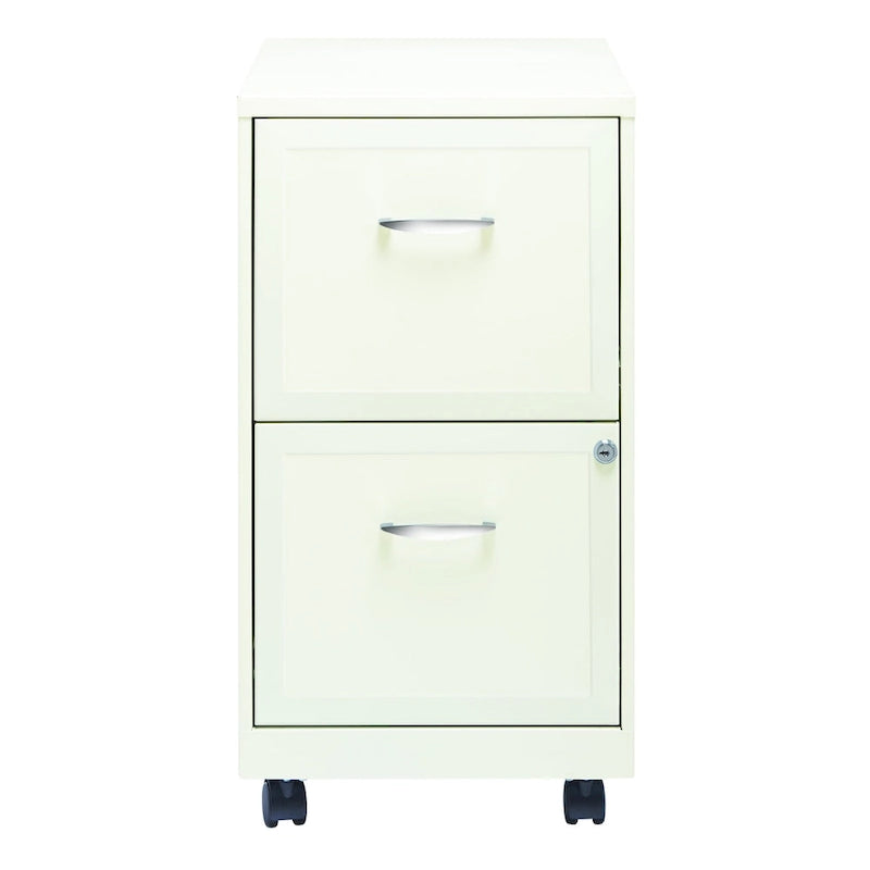 2-Drawer Mobile File Cabinet with Lock, Fits Under Desk