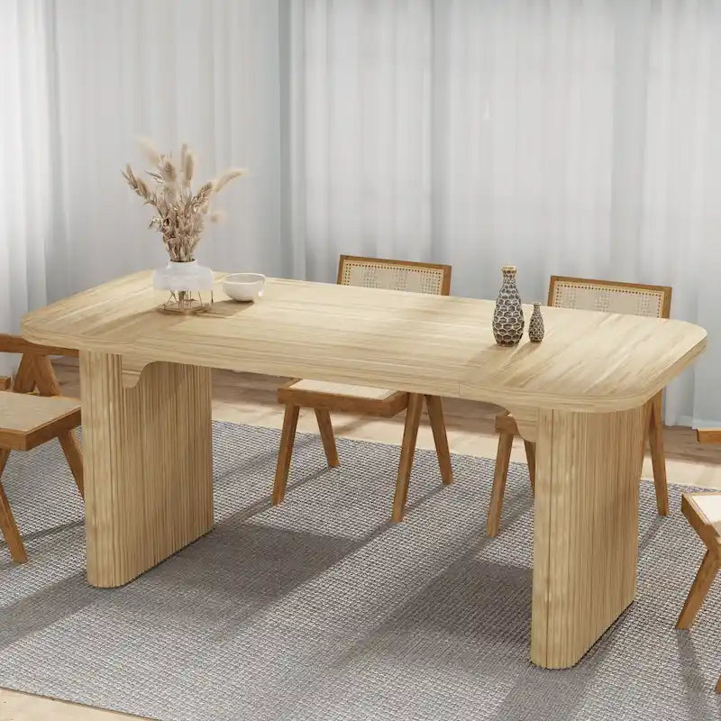 Tavolo da pranzo rettangolare da 62" con ripiano inferiore, posti per 4–6 persone