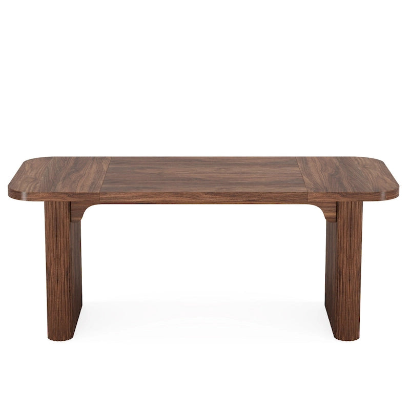 62" Rectangular Dining Table with Lower Shelf, Seats 4–6