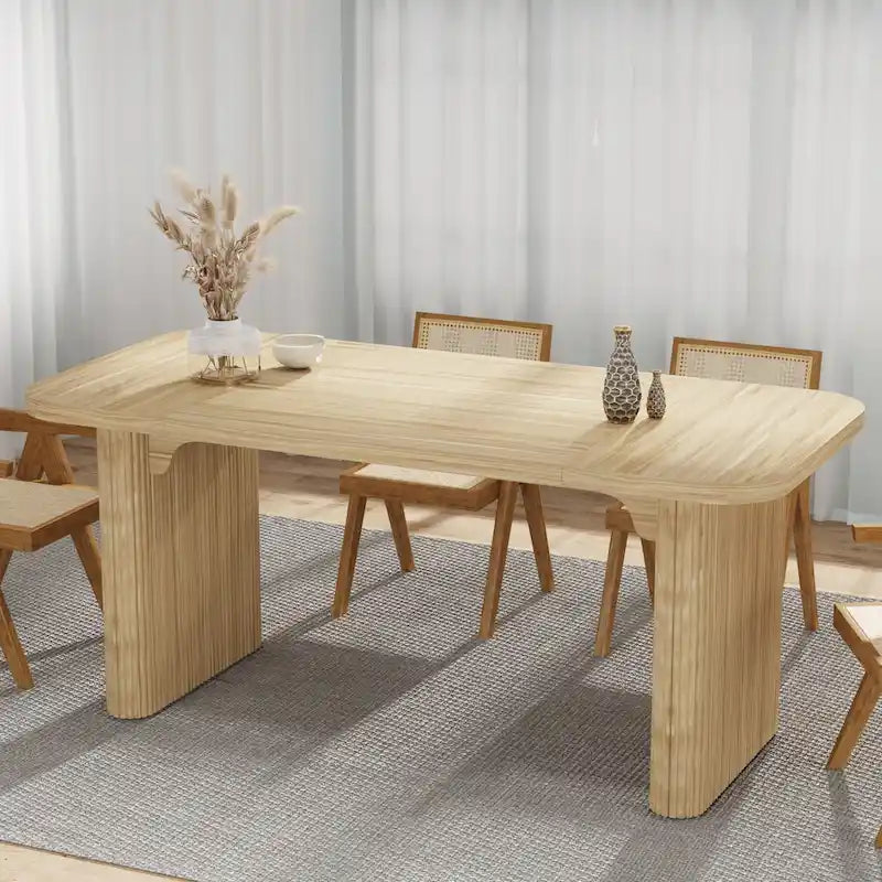 Tavolo da pranzo rettangolare da 62" con ripiano inferiore, posti per 4–6 persone