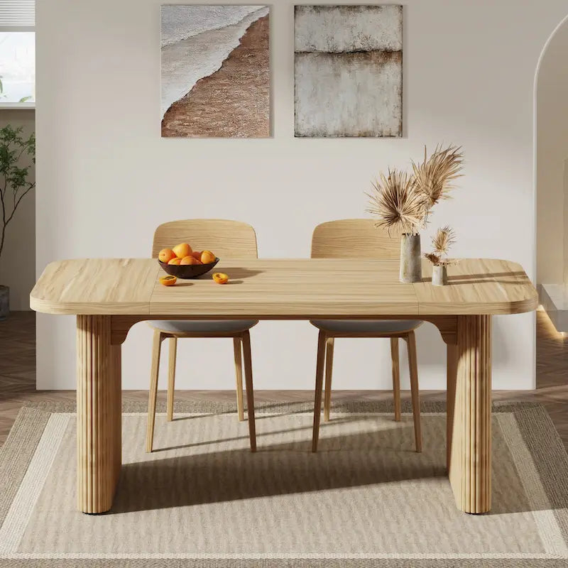 Tavolo da pranzo rettangolare da 62" con ripiano inferiore, posti per 4–6 persone