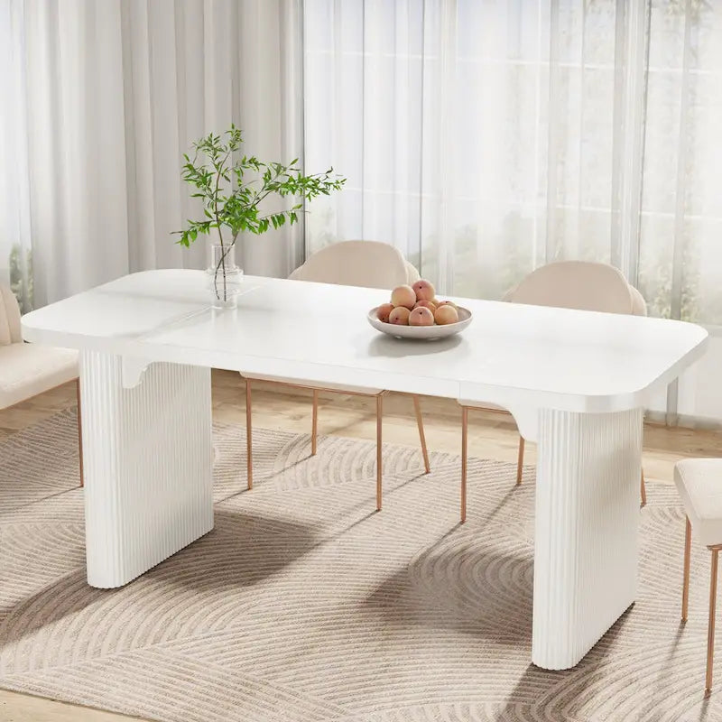 Tavolo da pranzo rettangolare da 62" con ripiano inferiore, posti per 4–6 persone