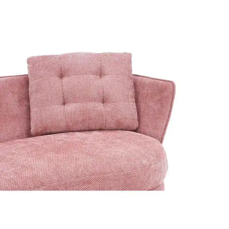 Velvet Loveseat Sofa with Gold Metal Legs — 64" Club Style