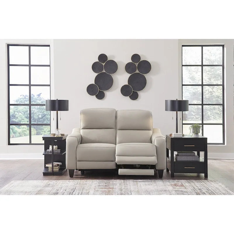 Power Reclining Loveseat with Adjustable Headrests & USB Charging - 62" Wide
